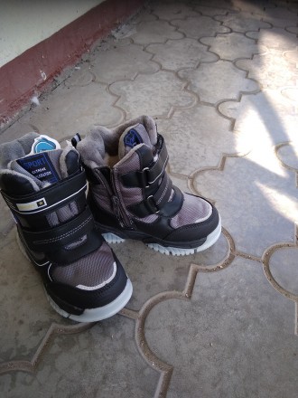 Теплі, високоякісні модні черевики на хлопчикові на натуральній вовни ТОМ.М Флип. . фото 4