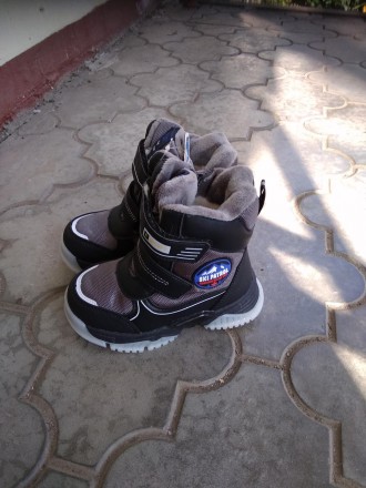Теплі, високоякісні модні черевики на хлопчикові на натуральній вовни ТОМ.М Флип. . фото 5