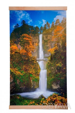 Обогреватель-картина инфракрасный настенный ТРИО 400W 100 х 57 см, водопад с мос. . фото 1