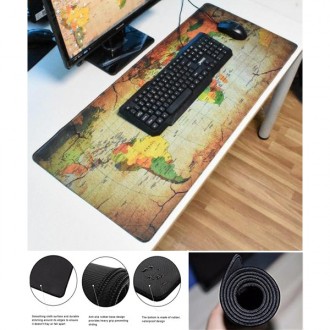 Игровая поверхность (игровой коврик) на стол с картой мира для компьютерной мыши. . фото 4