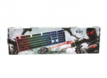 Описание Комплекта проводная клавиатура LED и мышь UKC M-416 5559
Комплект UKC M. . фото 5