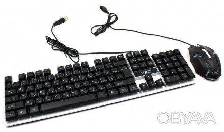 Описание Комплекта проводная клавиатура LED и мышь UKC M-416 5559
Комплект UKC M. . фото 1