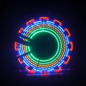 Светодиодная подсветка, устанавливаемая на колесо велосипеда и является не тольк. . фото 4