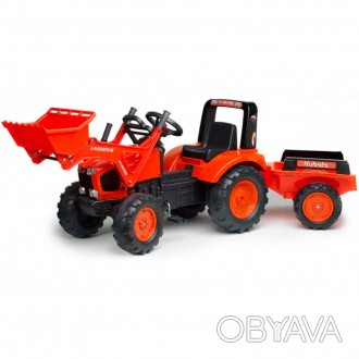 Яркий педальный трактор с прицепом станет отличным подарком или шикарной игрушко. . фото 1