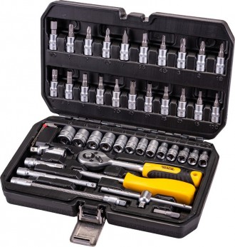 Набор насадок торцевых MASTERTOOL CrV 1/4" 4-14 мм трещотка 72Т 46 шт кейс 78-20. Київ. фото 1 Набор насадок торцевых MASTERTOOL CrV 1/4" 4-14 мм трещотка 72Т 46 шт кейс 78-20. Київ. фото 1