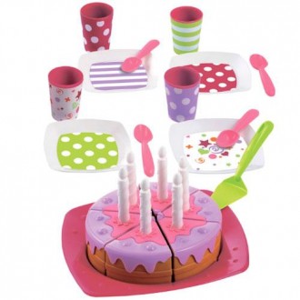 Детский набор посуды С Днем Рождения! станет приятным подарком для любой девочки. . фото 2