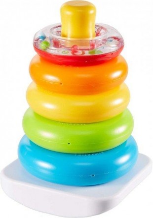 Пирамидка Fisher-Price Rock-a-Stack из эко-материалов заинтересует Вашего малыша. . фото 2