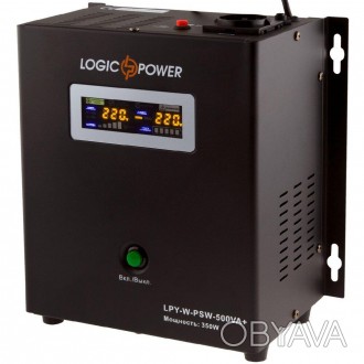 Описание ИБП Logicpower LPY-W-PSW-500VA+ (350Вт) 5A/10A с правильной синусоидой . . фото 1