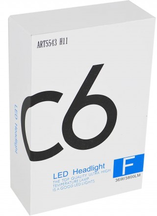 Автомобильные светодиодные LED лампы C6 H11 36W 6000K
Комплект автомобильных LED. . фото 4