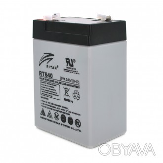 
	Аккумуляторная батарея AGM RITAR RT640 - используется в устройствах с небольши. . фото 1