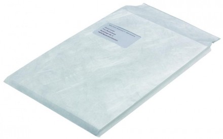 Складные почтовые конверты Tyvek C4, с окошком, 70 г/м², 229 x 324 x 20 мм, клей. . фото 2
