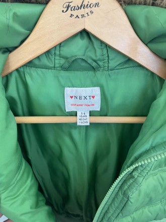 Куртка унисекс на сезон осень-зима зелёного цвета. Размер 110 см (5-6 лет), длин. . фото 5