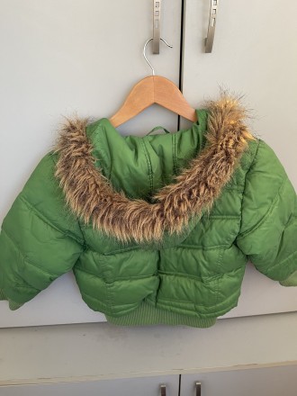 Куртка унисекс на сезон осень-зима зелёного цвета. Размер 110 см (5-6 лет), длин. . фото 3
