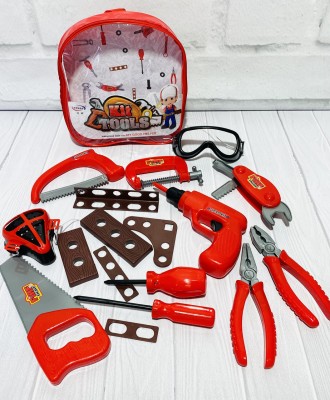 Набір дитячих інструментів в рюкзачку Kit Tools арт. 326 - С46 
Дитячий ігровий . . фото 3