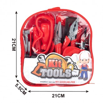 Набір дитячих інструментів в рюкзачку Kit Tools арт. 326 - С46 
Дитячий ігровий . . фото 6