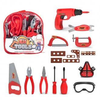 Набір дитячих інструментів в рюкзачку Kit Tools арт. 326 - С46 
Дитячий ігровий . . фото 2
