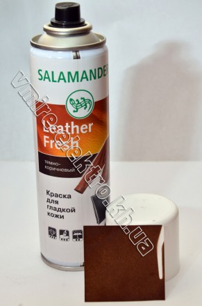Краска для гладкой кожи аэрозоль Salamander темно коричневый
Высококачественная . . фото 2