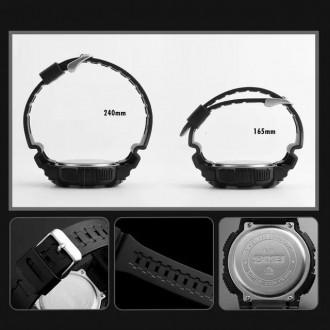 
Мужские часы черные, Мужские часы с компасом, мужские спортивные часы с подсвет. . фото 5