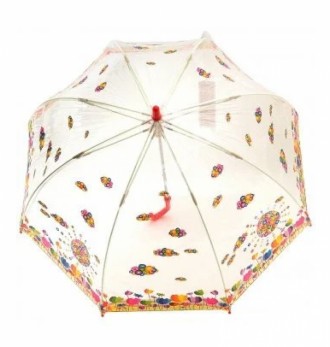 
 Детский зонт ZEST-механика прозрачный, форма купола - колокол
Материал каркаса. . фото 5