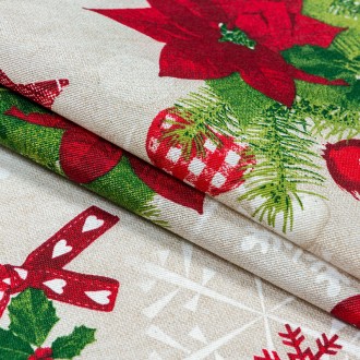 Новогодняя наволочка на декоративную подушку сшита из ткани премиум-качества (пр. . фото 4