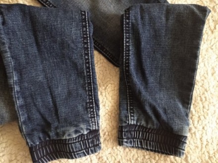 Джеггинсы джинсовые стрейчевые на резинках внизу, на девочек от 10 лет и дальше,. . фото 7