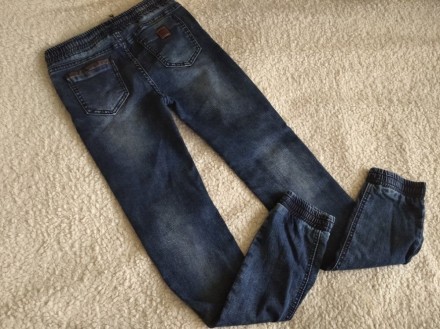 Джеггинсы джинсовые стрейчевые на резинках внизу, на девочек от 10 лет и дальше,. . фото 3
