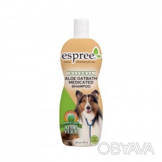 Espree Aloe Oatbath Medicated Shampoo 591 мл - шампунь с протеинами овса и алоэ . . фото 1