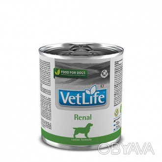 Вологий корм Фарміна Vet Life Renal для собак, для підтримки функції нирок, 300 . . фото 1