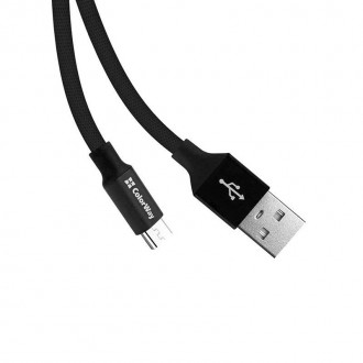 Кабель ColorWay USB-microUSB 2.4А, 0.25м, Black 
 
Отправка данного товара произ. . фото 5
