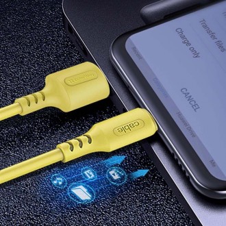 Кабель ColorWay USB-USB Type-C, soft silicone, 2.4А, 1м, Yellow 
 
Отправка данн. . фото 6