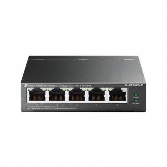 Комутатор TP-Link TL-SF1005LP (1хFE, 4xFE PoE+, max PoE 41W) 
 
Отправка данного. . фото 2