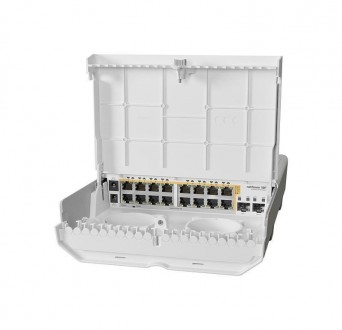 Комутатор MikroTik CRS318-16P-2S+OUT outdoor (1x16GE PoE, 2x10G SFP+, 1хConsole,. . фото 3