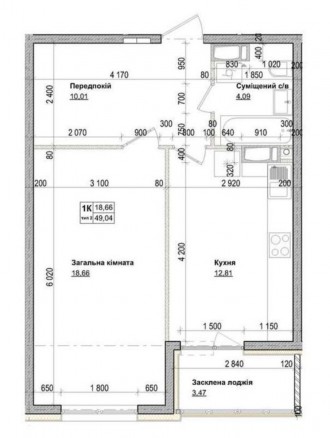 Продам 1 ком квартиру 49м2 в новом ЖК Одесский / Одеский бульвар, Чабаны, Одесск. . фото 4