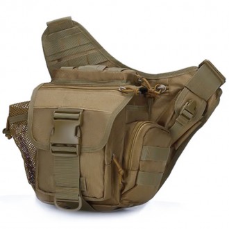 Сумка тактическая AOKALI Outdoor A03 Sand через плечо и на пояс с камуфляжным пр. Запоріжжя. фото 1 Сумка тактическая AOKALI Outdoor A03 Sand через плечо и на пояс с камуфляжным пр. Запоріжжя. фото 1