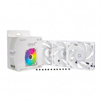 Вентилятор Tecware Omni P12 - 3-Fan Pack ARGB + PWM 120mm Fans , 120x120x25мм, 3. . фото 3