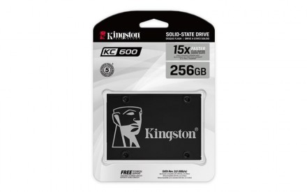 Накопичувач SSD 256GB Kingston KC600 2.5" SATAIII 3D TLC 
 
Отправка данного тов. . фото 4