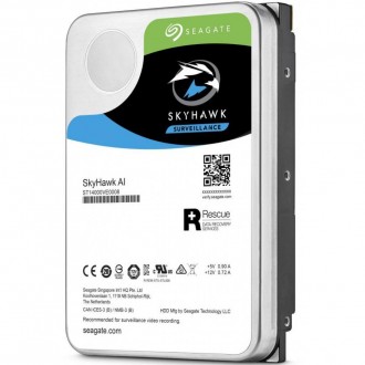 Накопичувач HDD SATA 10.0TB Seagate SkyHawk Al Surveillance 256MB 
 
Отправка да. . фото 3