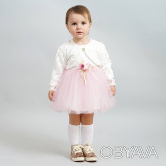 
 Красивое нарядное платье для маленькой принцессы с фатиной. Платье с красивенн. . фото 1