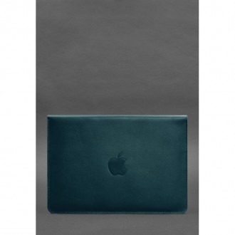  Шкіряний чорний чохол для MacBook 14- стильний аксесуар, який захистить ваш при. . фото 3