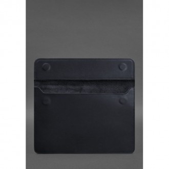 Шкіряний чохол-конверт для MacBook 14 виділяється плавністю ліній і простотою ди. . фото 3