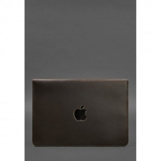 Шкіряний чохол-конверт на магнітах для MacBook 14 виготовлений з високоякісної н. . фото 3