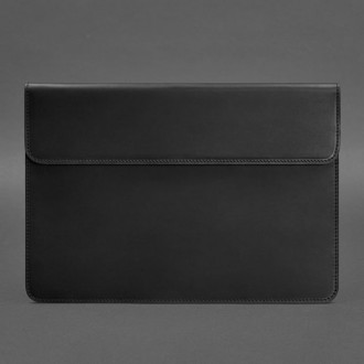  Шкіряний чорний чохол для MacBook 14 - стильний аксесуар, який захистить ваш пр. . фото 5