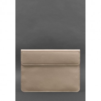  Шкіряний чорний чохол для MacBook 13 - стильний аксесуар, який захистить ваш пр. . фото 2