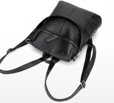 
Стильный женский рюкзак сумка
 Характеристики:
Материал: Плотная и высококачест. . фото 11