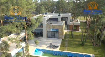 АРенда шикарного двухэтажного дома с бассейном в Коттеджном городке "Riviera Vil. Лебедевка. фото 2