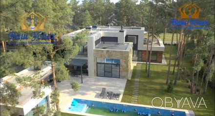 АРенда шикарного двухэтажного дома с бассейном в Коттеджном городке "Riviera Vil. Лебедевка. фото 1