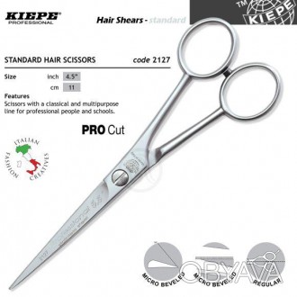 Ножницы Kiepe Professional 2127/5,5" с насечкой 
 
Парикмахерские ножницы для ст. . фото 1