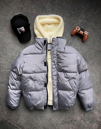 
Куртка пуховик мужская зимняя серая без капюшона с высоким горлом Canada Grey
Х. . фото 2