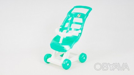 Красивая коляска для куклы 00147 – компактная, функциональная модель размером 38. . фото 1