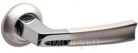  Ручка на дверь с круглой розеткой Fuaro Volt RM SN/CP-3 матовый никель/хром
 
 . . фото 9